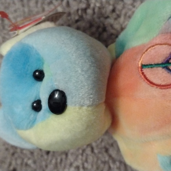 NWT RETIRED PEACE TYE-DYED Beanie baby - Picture 7 of 8